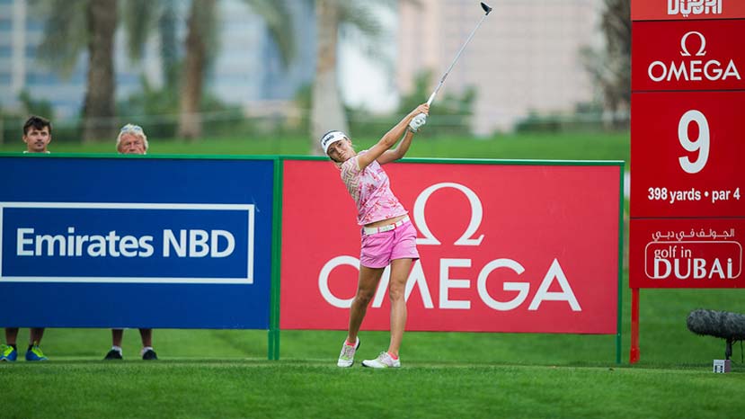 Klára Spilková na turnaji Omega Dubai Ladies Masters ukázala, že do evropské špičky prostě patří
